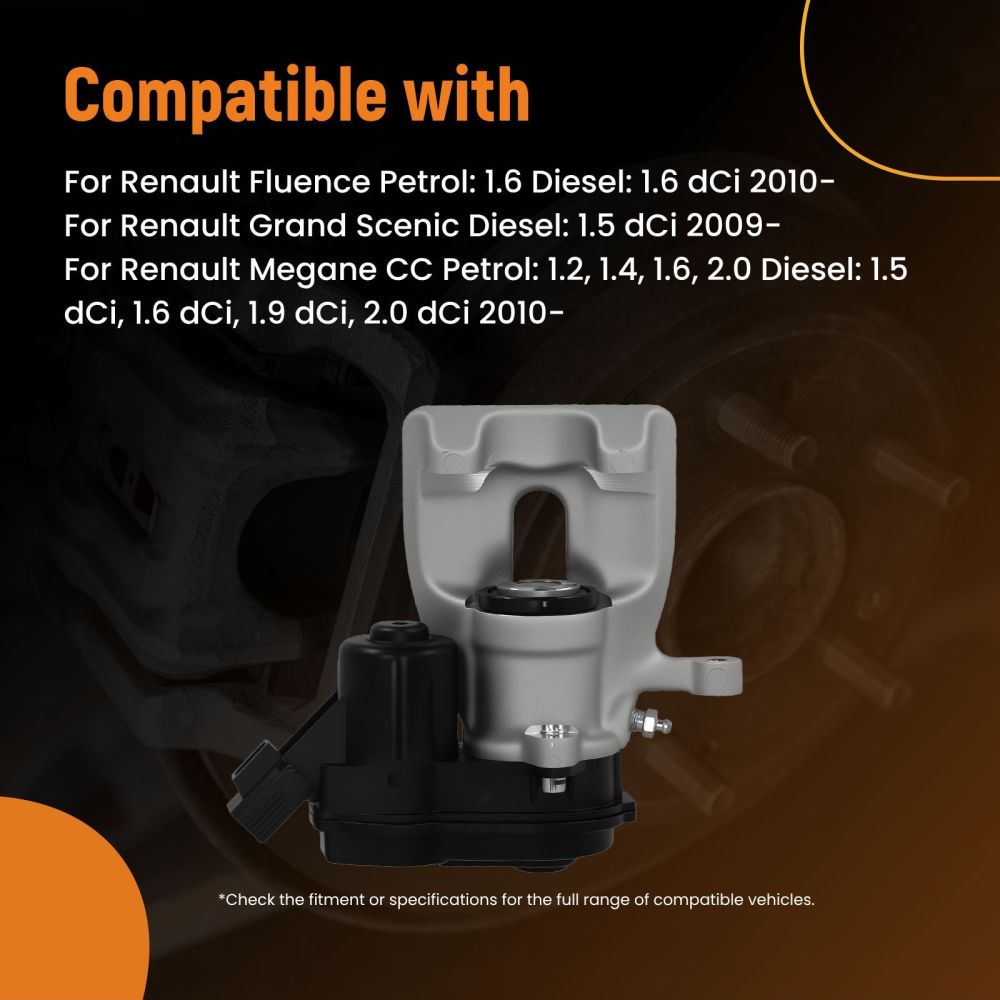 REAR RIGHT BRAKE CALIPER compatible for RENAULT MEGANE SCENICFLUENCE 440010675R 274MM