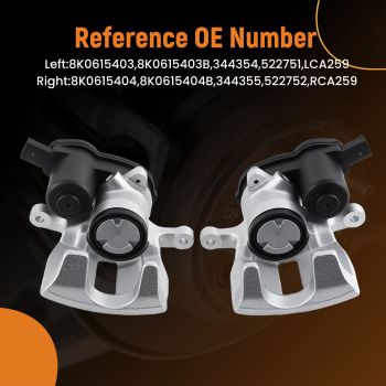 Pinzas de Freno Trasero L+R for Audi A4 B8 8KH 8K2 8K5 A5 8T3 8F7 8TA 8K0615403