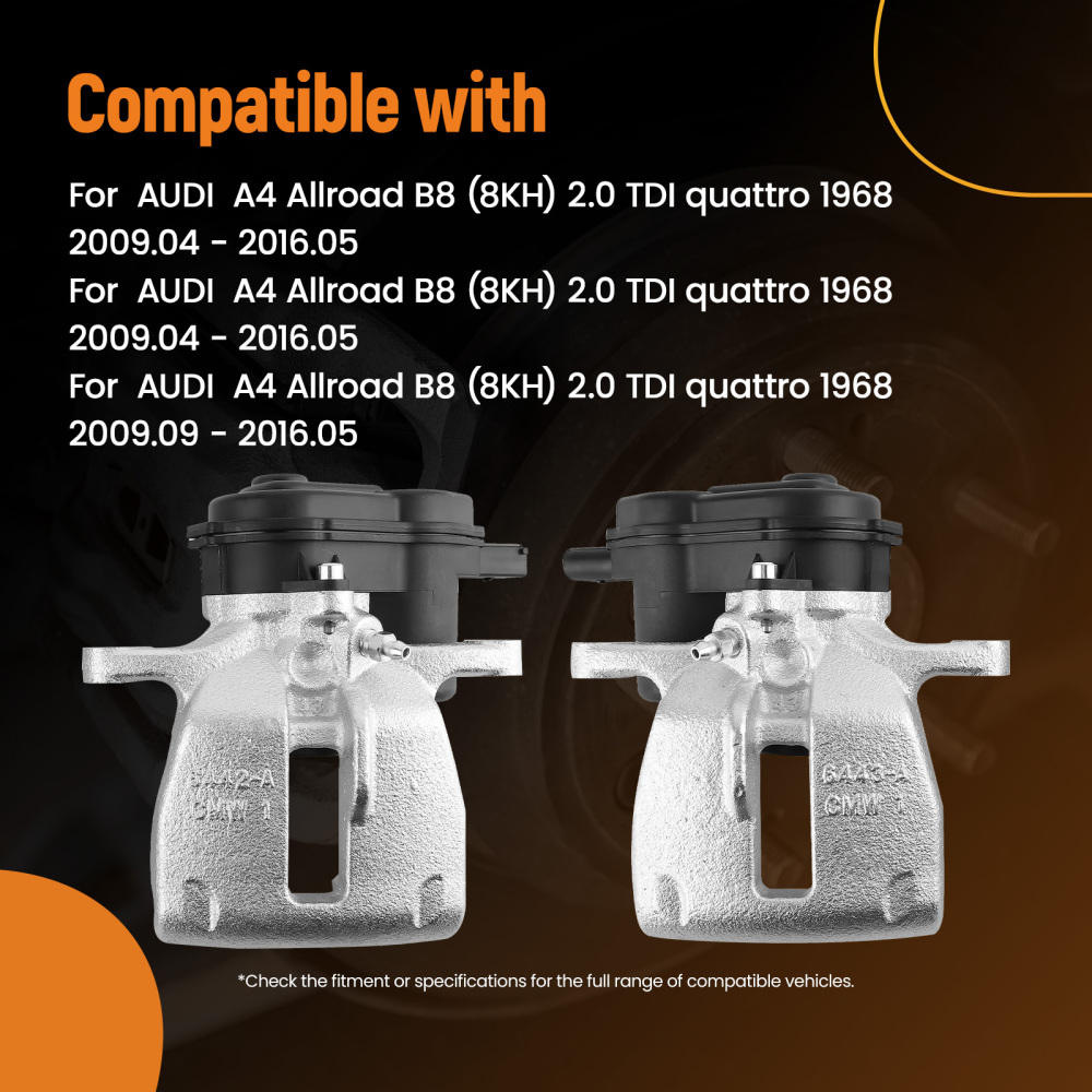 Pinzas de Freno Trasero L+R for Audi A4 B8 8KH 8K2 8K5 A5 8T3 8F7 8TA 8K0615403