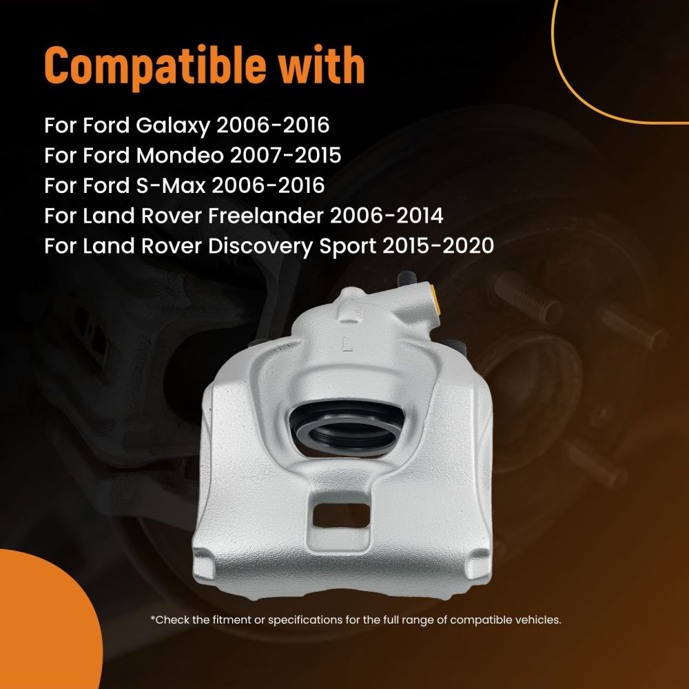 Brake Caliper Kit Front Left compatible for Ford Galaxy compatible for Volvo S60 S80 V60 V70 XC70 1379933
