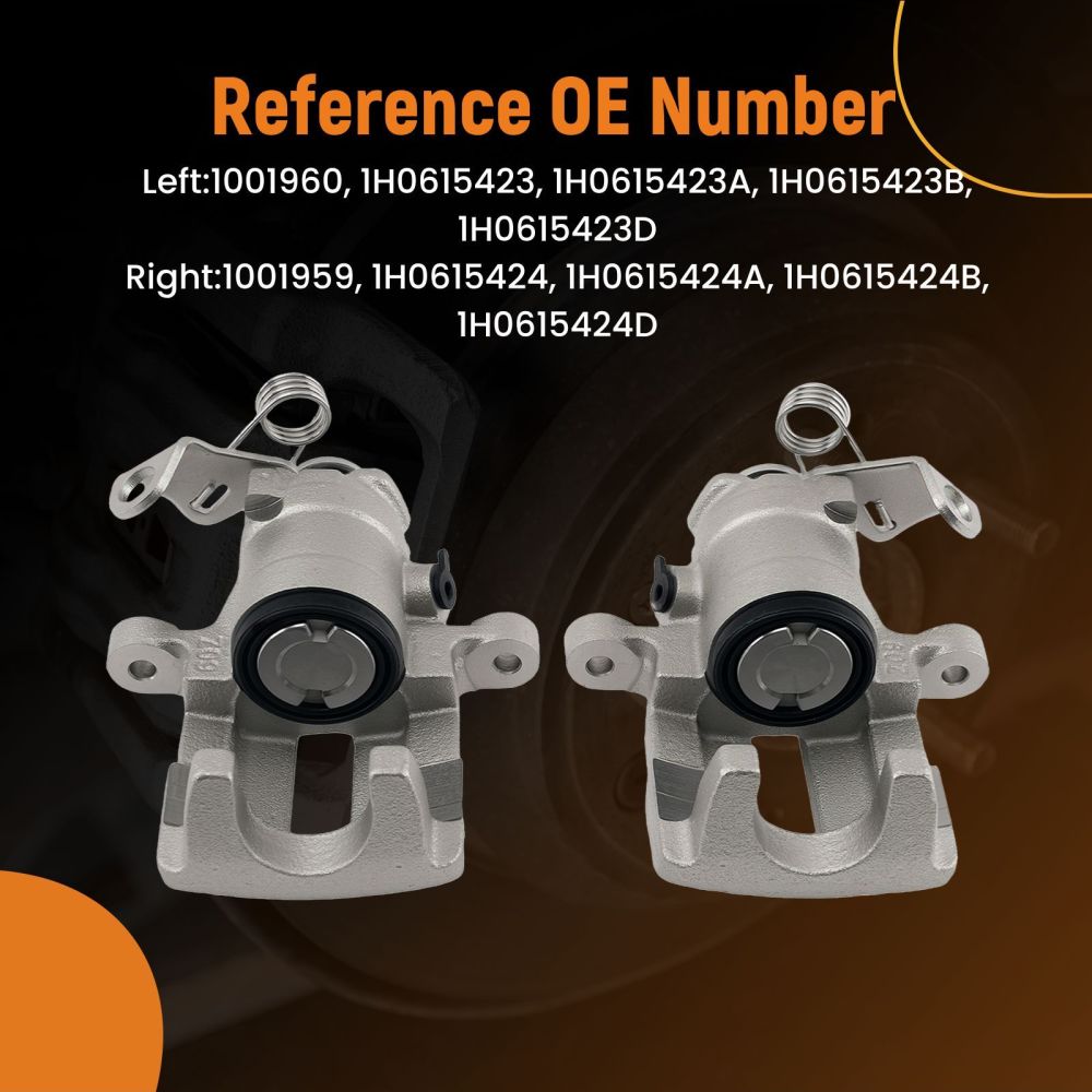 Pinza Freno Posteriore compatibile per Ford Galaxy compatibile per VW Golf Vento compatibile per Seat Alhambra 1H0615423