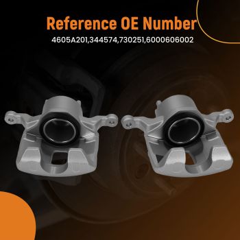 Front Brake Calipers Left + Right compatible for Mitsubishi L200 Triton Pajero Sport MK II