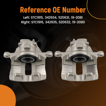 4 Brake Caliper Front Left Right Rear compatible for Land Rover Discovery 2 compatible for Range Rover P38