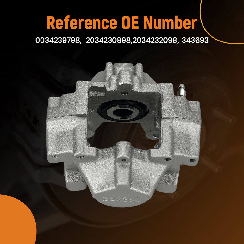 2x Pinza Freno Posteriore compatibile per Mercedes-Benz C-Klasse W203 CL203 S203 343693