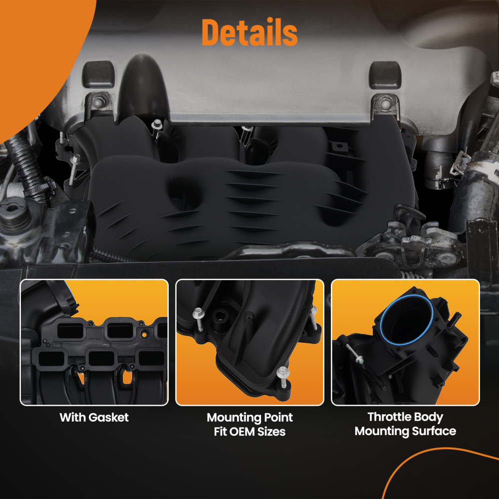 Intake Manifold compatible for Chrysler 200 3.6L 2015-2017 compatible for Jeep Cherokee 3.2L 68240667AC