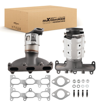 2x Front LeftRight Catalytic Converter compatible for Hyundai Santa Fe 2007-2009 V6 2.7L