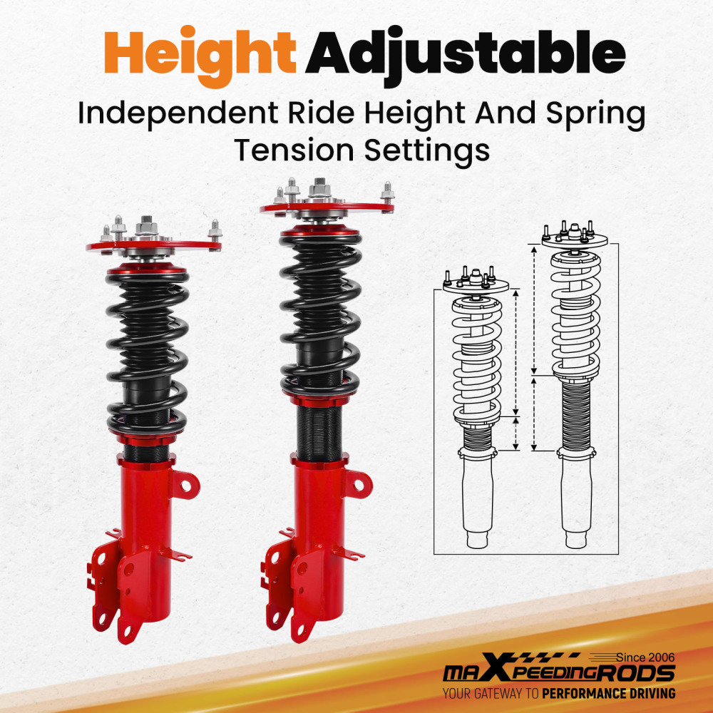 Coilovers Struts Absorbers Lowering Kit compatible for Nissan Altima 07-13, Maxima 09-14