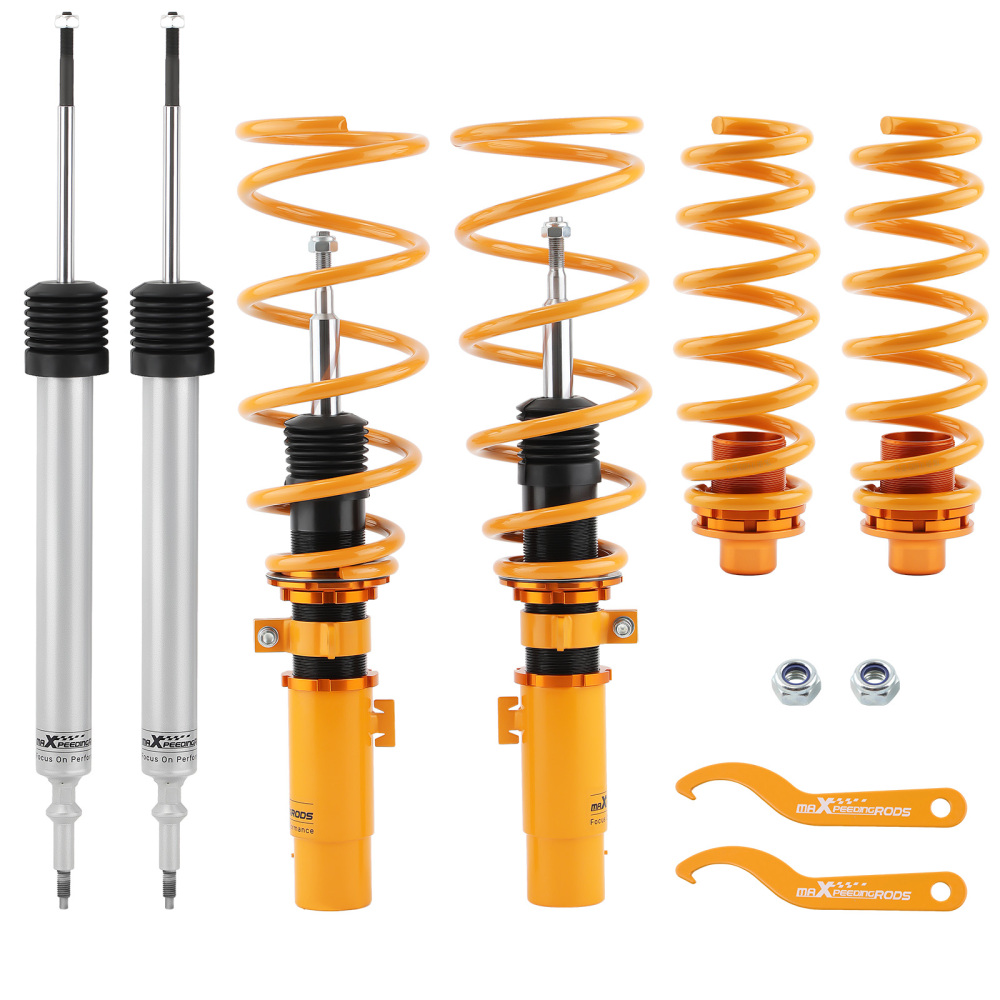 FrontRear Coilover Suspension Kit w/ StrutsSpring Shock Absorbers Compatible for BMW X1 (E84) Adjustable Suspension Parts