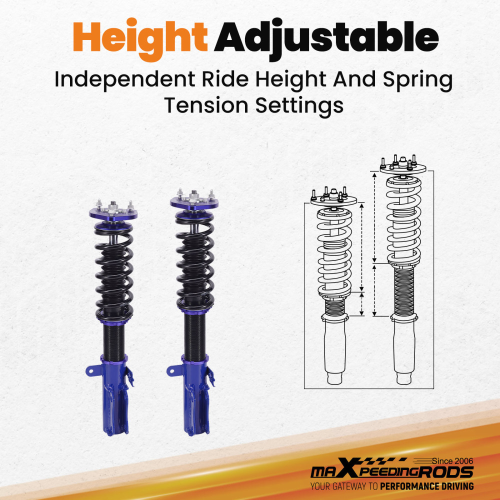 Coilover Shock Kit compatible for Toyota Camry Lexus ES300 1992-1994 Suspension Coilovers