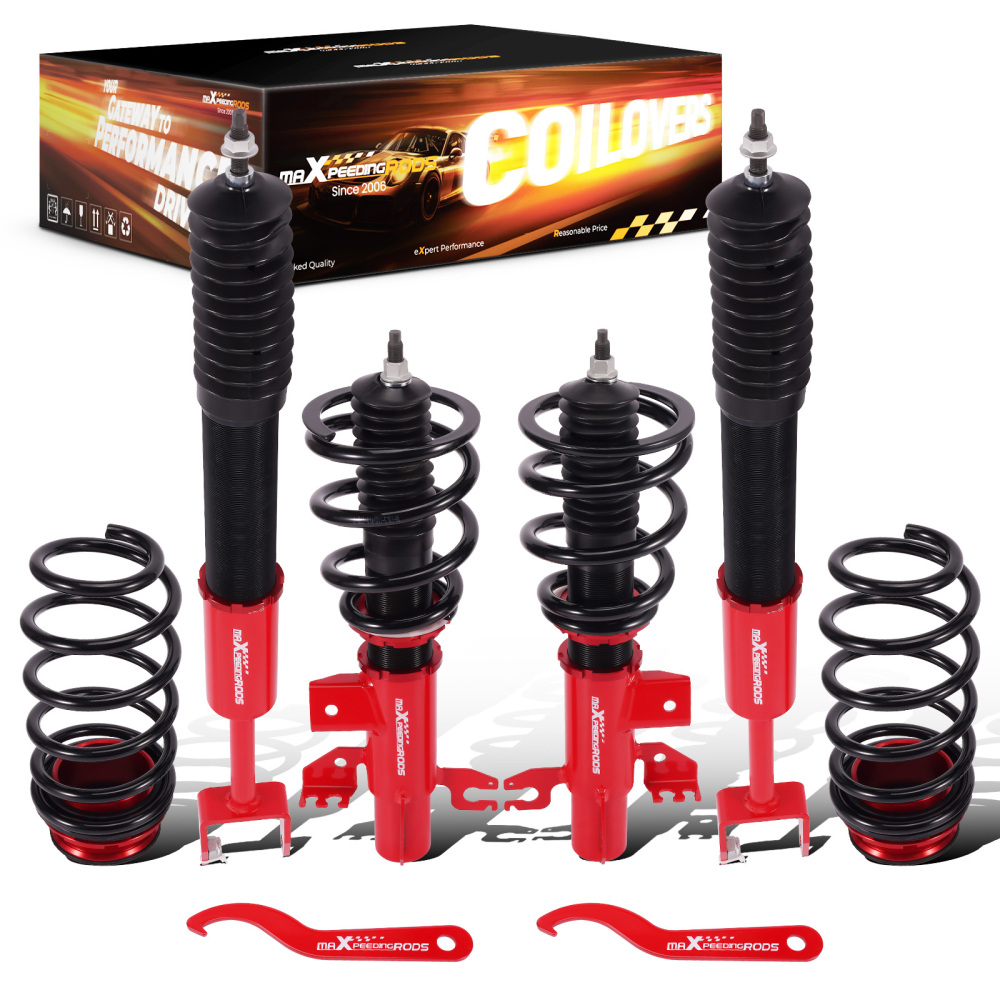 MaXpeedingrods Adjustable Coilover Lowering Shocks Kit compatible for Dodge Dart PF 13-16