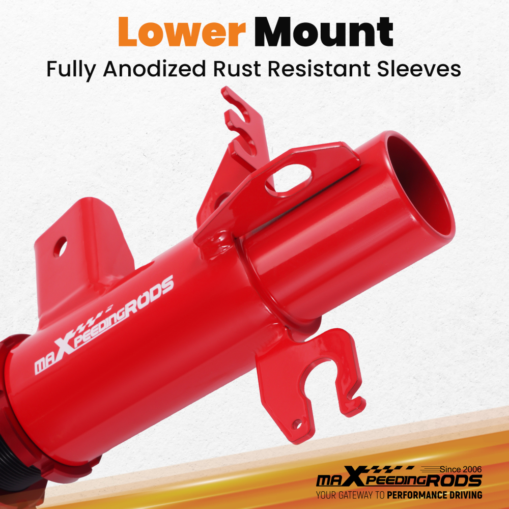 MaXpeedingrods Adjustable Coilover Lowering Shocks Kit compatible for Dodge Dart PF 13-16
