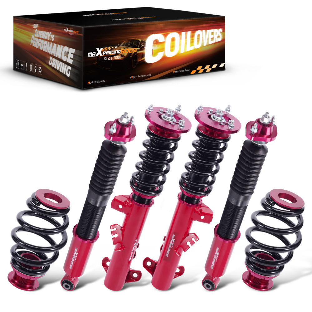4pcs Adjust Height Coilovers Suspension Kits Shock Absorber compatible for BMW 3 Series 1990-1999 Lowering Kit