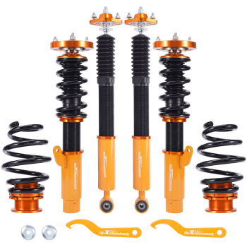 Maxpeedingrods Coilover Height Adjustable Absorber Strut Shocks compatible for BMW E46 3 Series 1998-2005