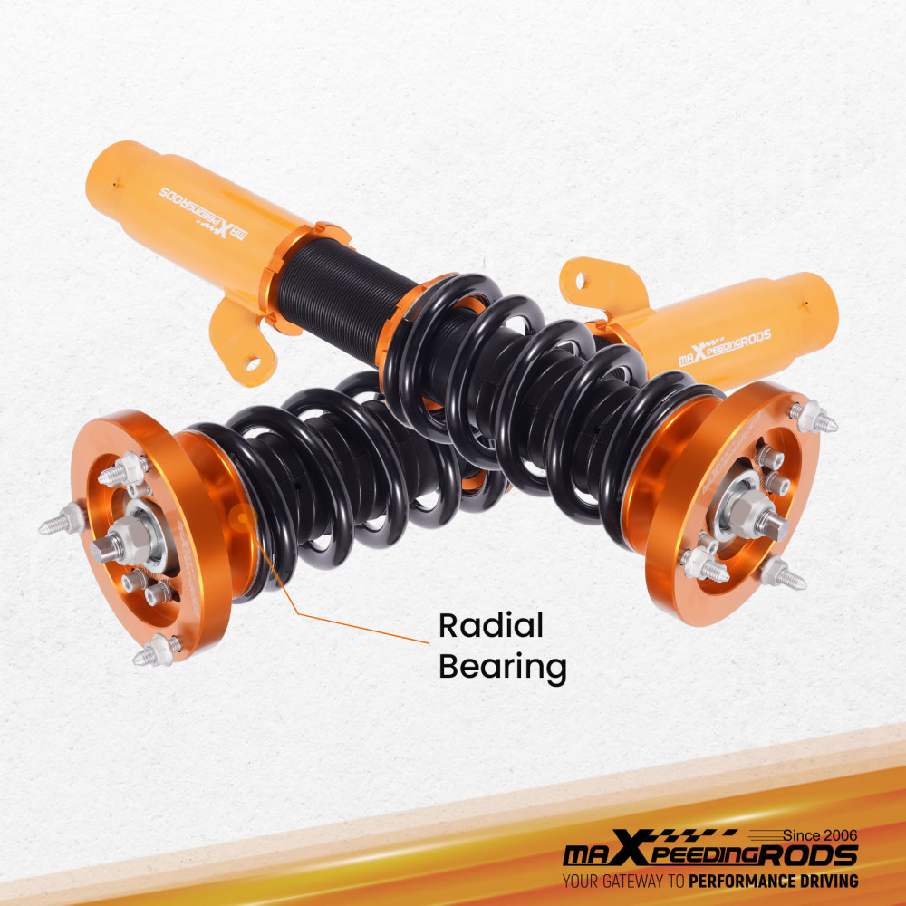 Maxpeedingrods Coilover Height Adjustable Absorber Strut Shocks compatible for BMW E46 3 Series 1998-2005