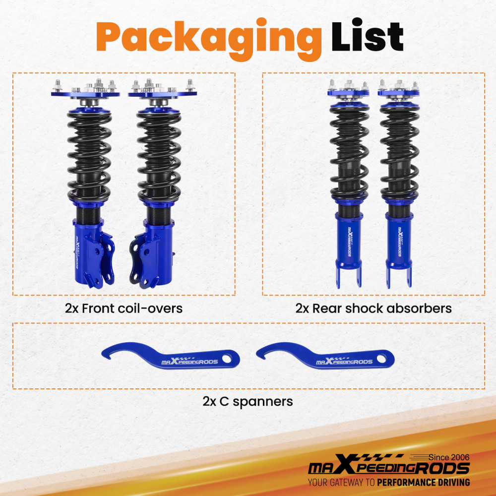 Coilover Suspension Struts compatible for Mitsubishi Lancer EVO 7 8 9 Sedan Coilovers 02-07