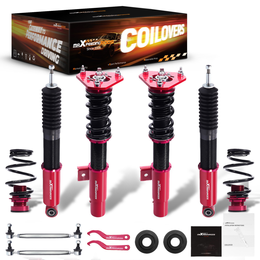 MaXpeedingrods Coilover Shock Suspension Kit compatible for Volkswagen Jetta MK5 MK6 06-17