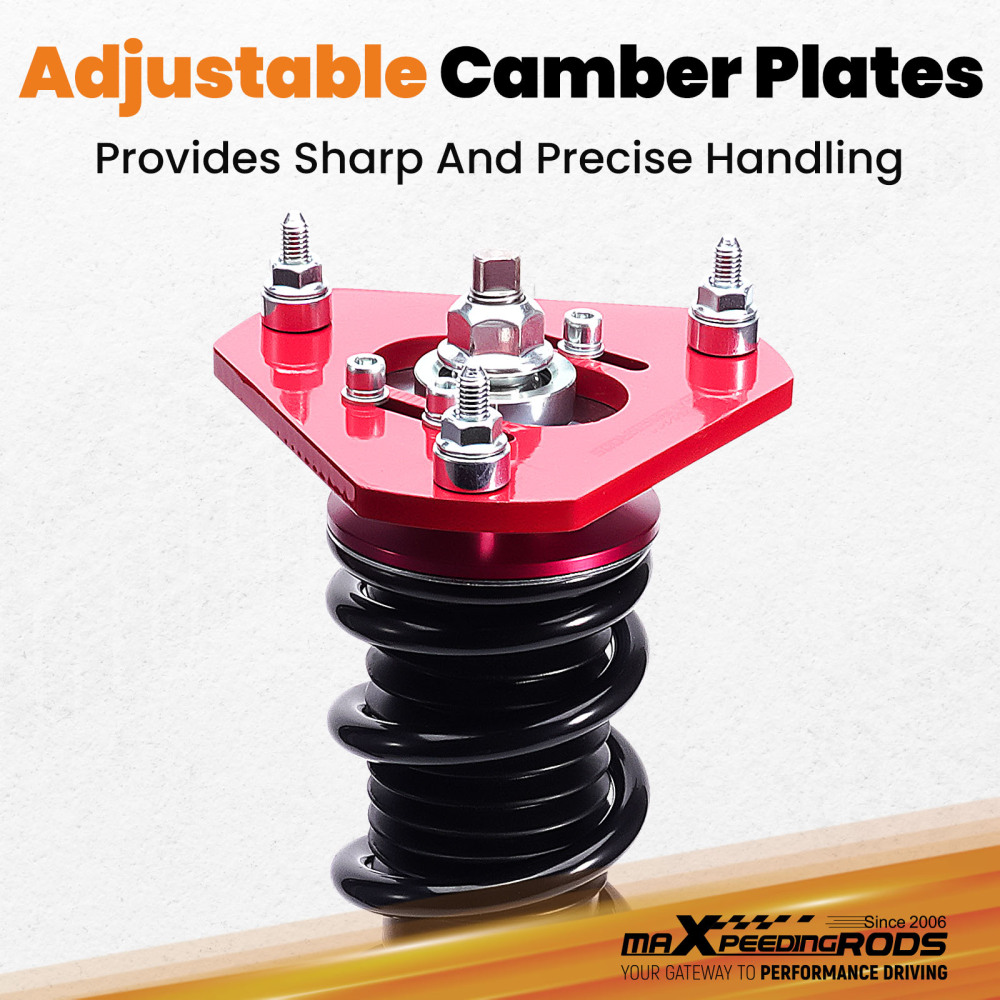 MaXpeedingrods Coilover Shock Suspension Kit compatible for Volkswagen Jetta MK5 MK6 06-17