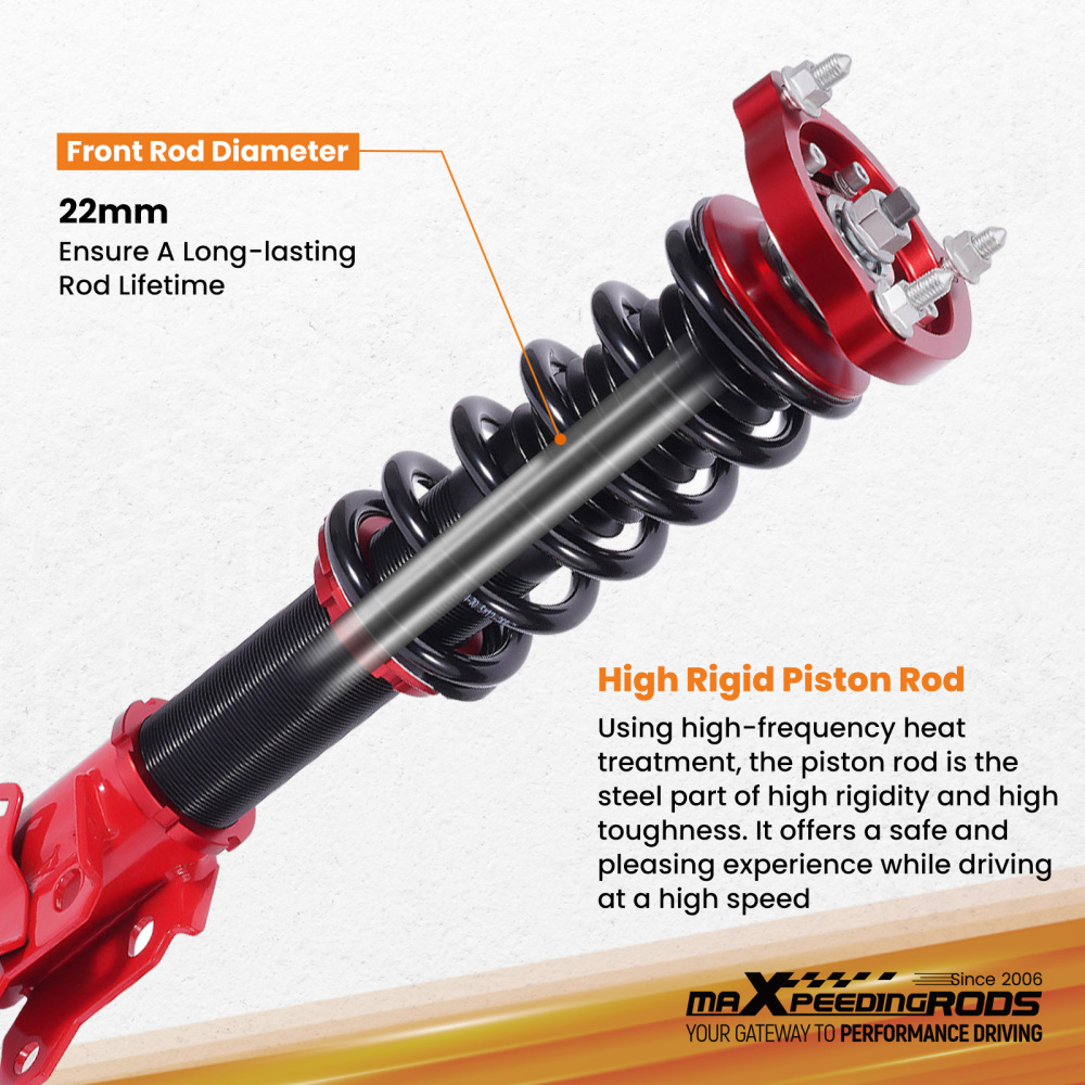 Coilover Suspension Shock compatible for Honda Civic Si Sedan 06-11 FD1 FD2 MK8 Coilovers