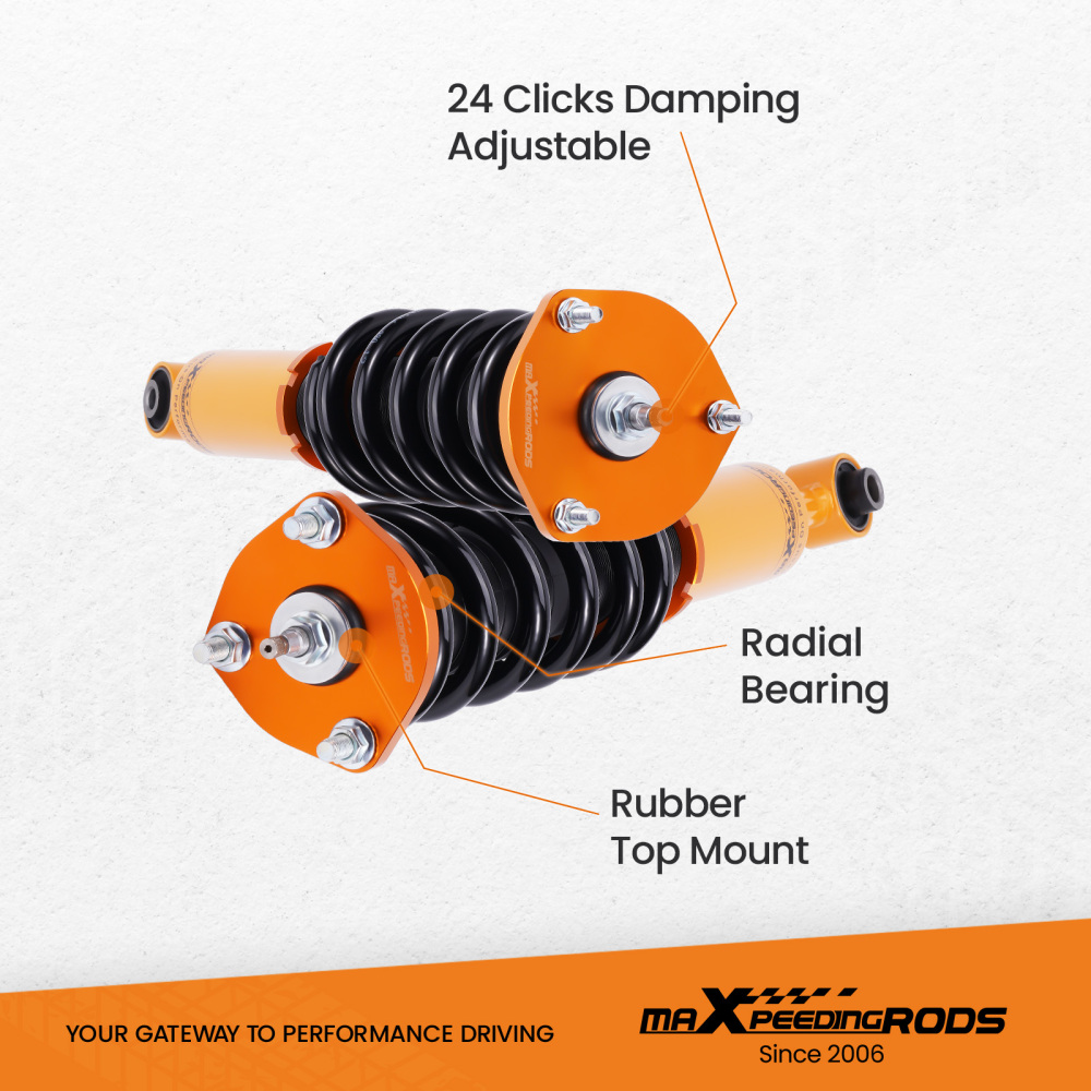24 Way Damper Coilovers SuspensionControl Arms Kit compatible for Lexus IS300 2001-2005
