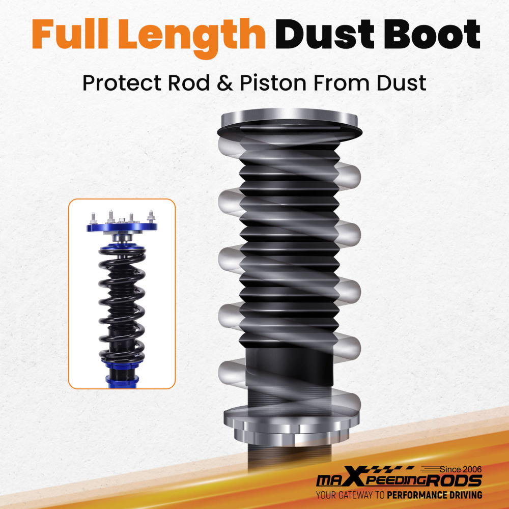 ADJUSTABLE COILOVER SUSPENSION KIT compatible for FORD MUSTANG GT S-197 2005-2014