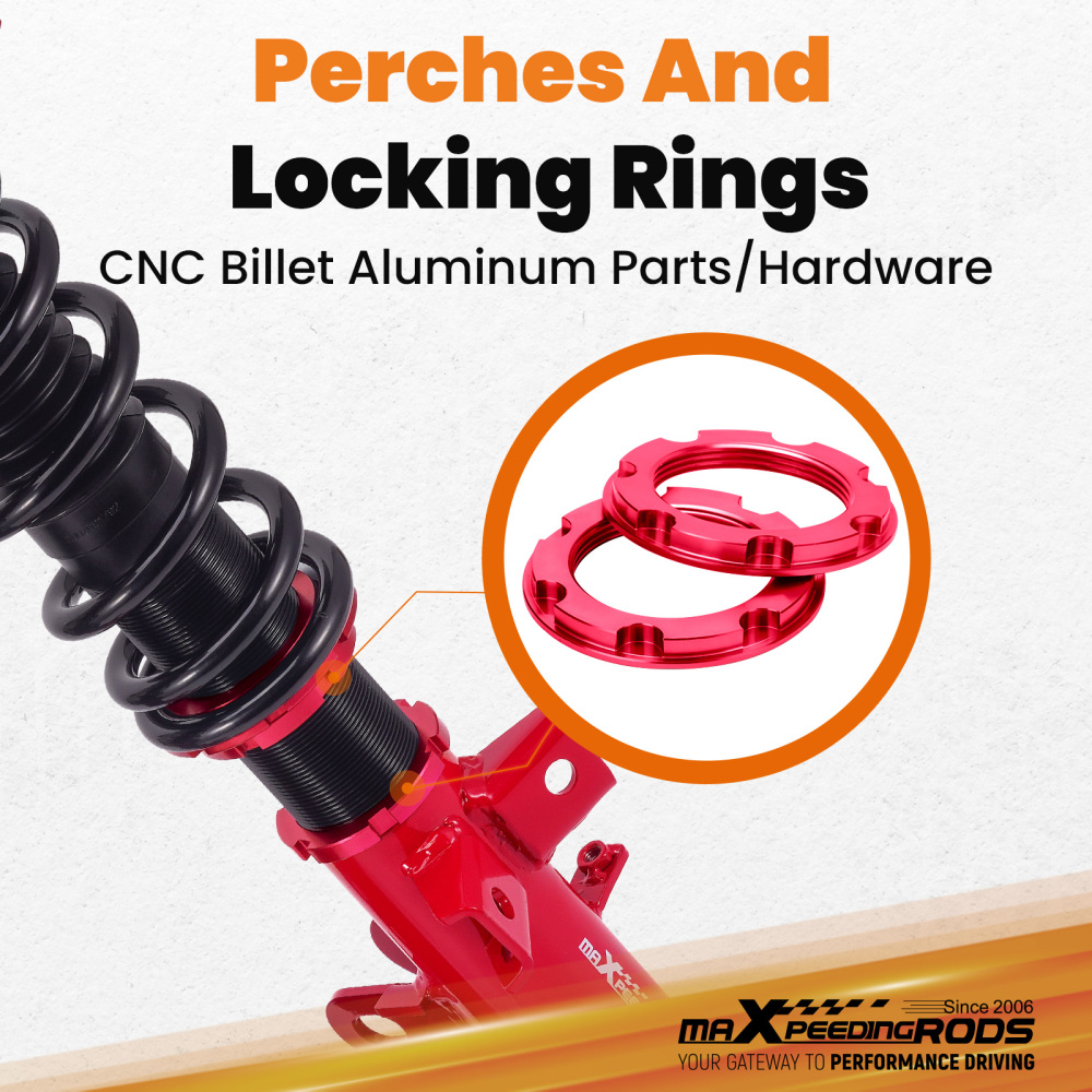 MaXpeedingrods Full Coilovers Adjustable Lowering Kit compatible for Ford Mustang 2015-2023