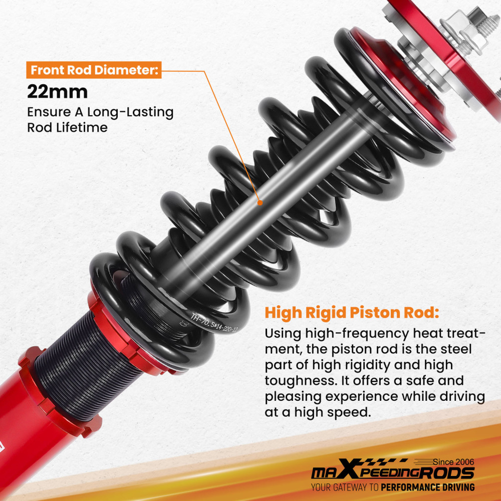 MaXpeedingrods Street  Coilovers Lowering Kit compatible for Infiniti Q50 RWD 2014-23