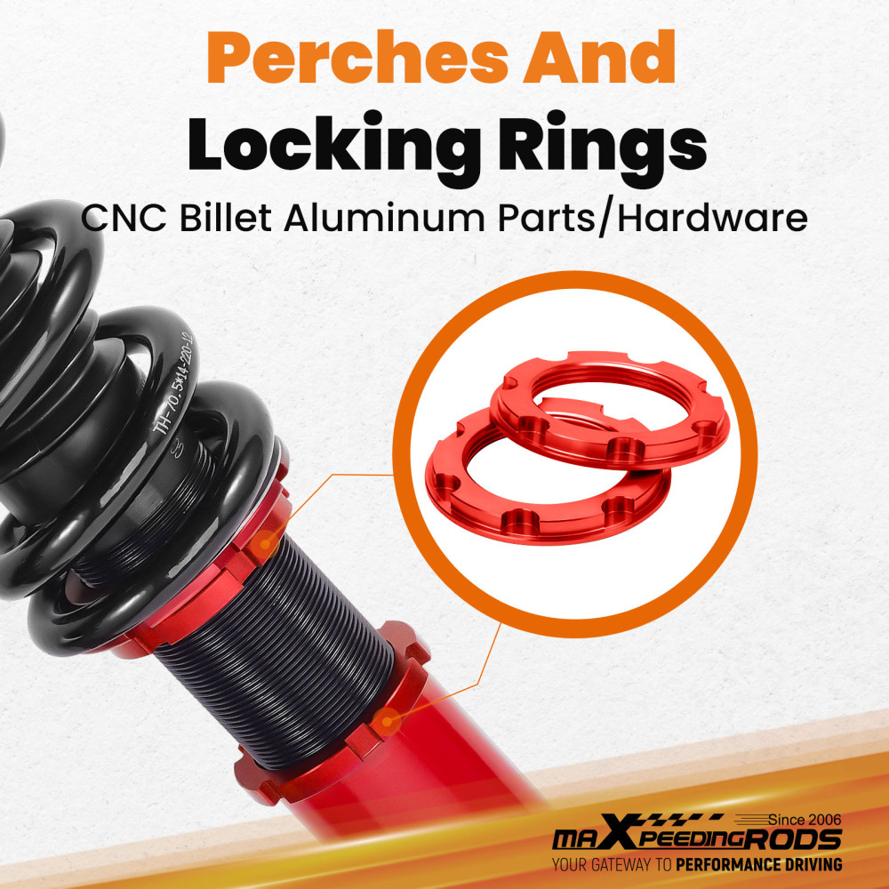 MaXpeedingrods Street  Coilovers Lowering Kit compatible for Infiniti Q50 RWD 2014-23