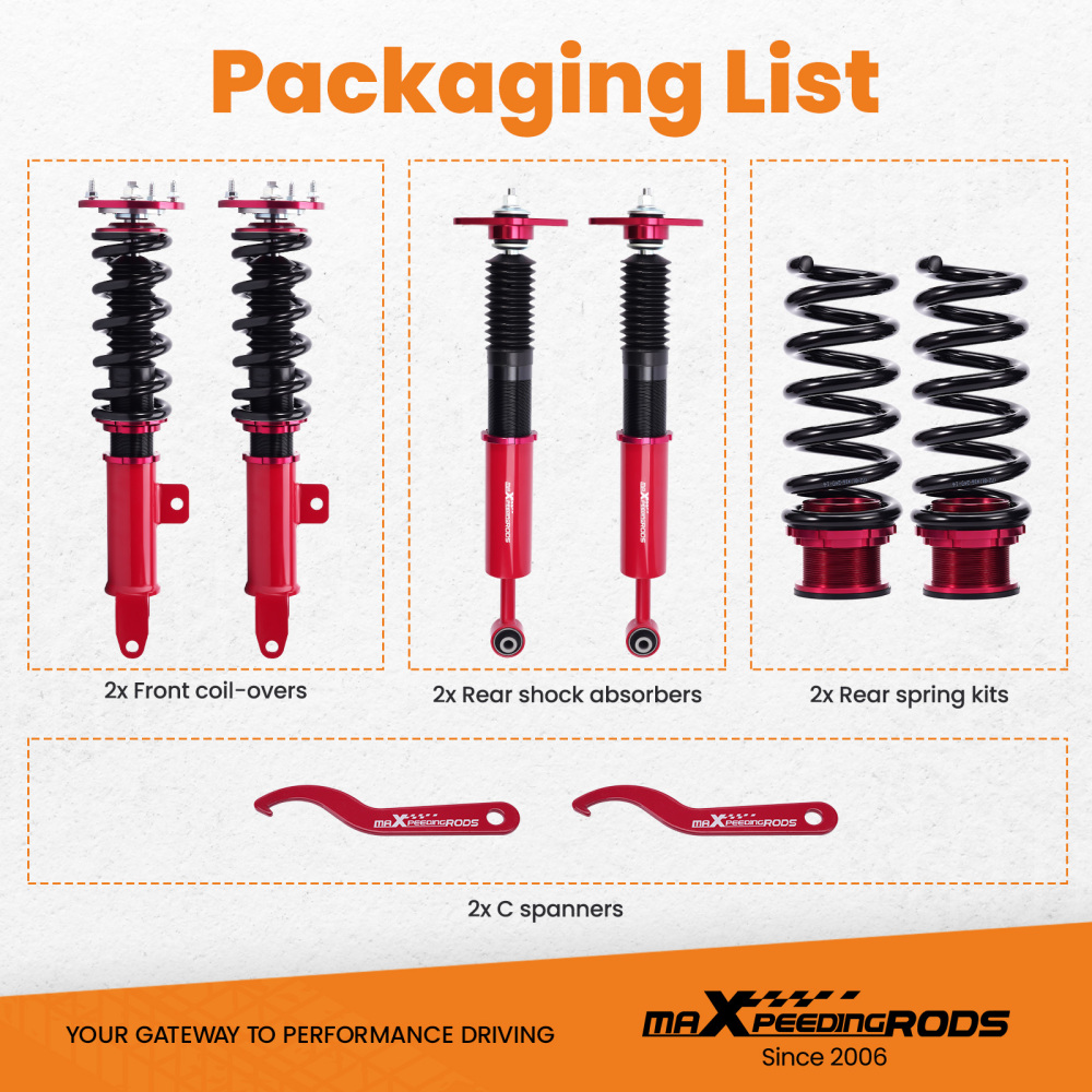 MaXpeedingrods Coilovers Shocks Springs Kit For Challenger Charger 2011-2022 RWD