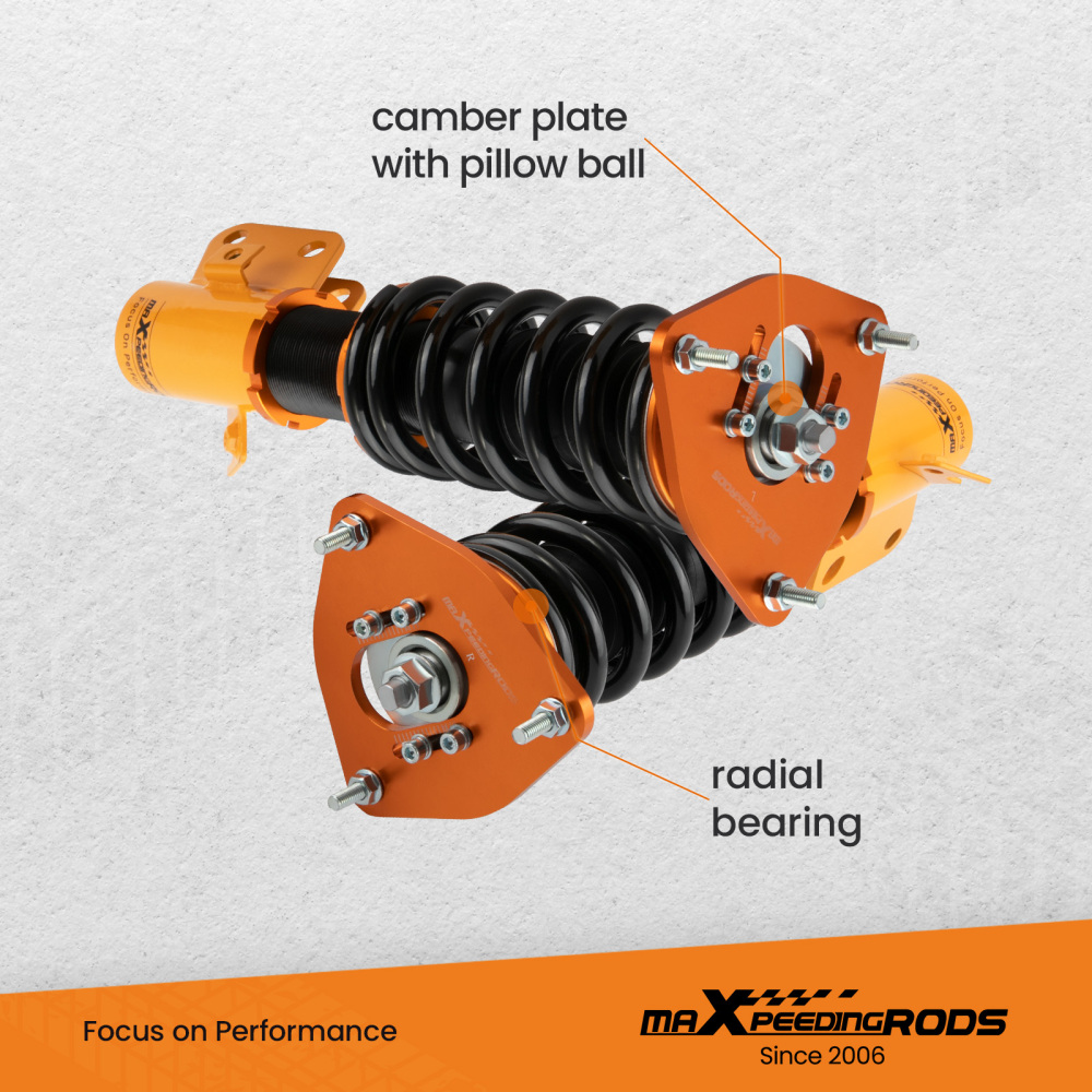 Kit Assetto a Ghiera Ammortizzatori compatibile per Subaru Impreza WRX STI GDB 2002-2007