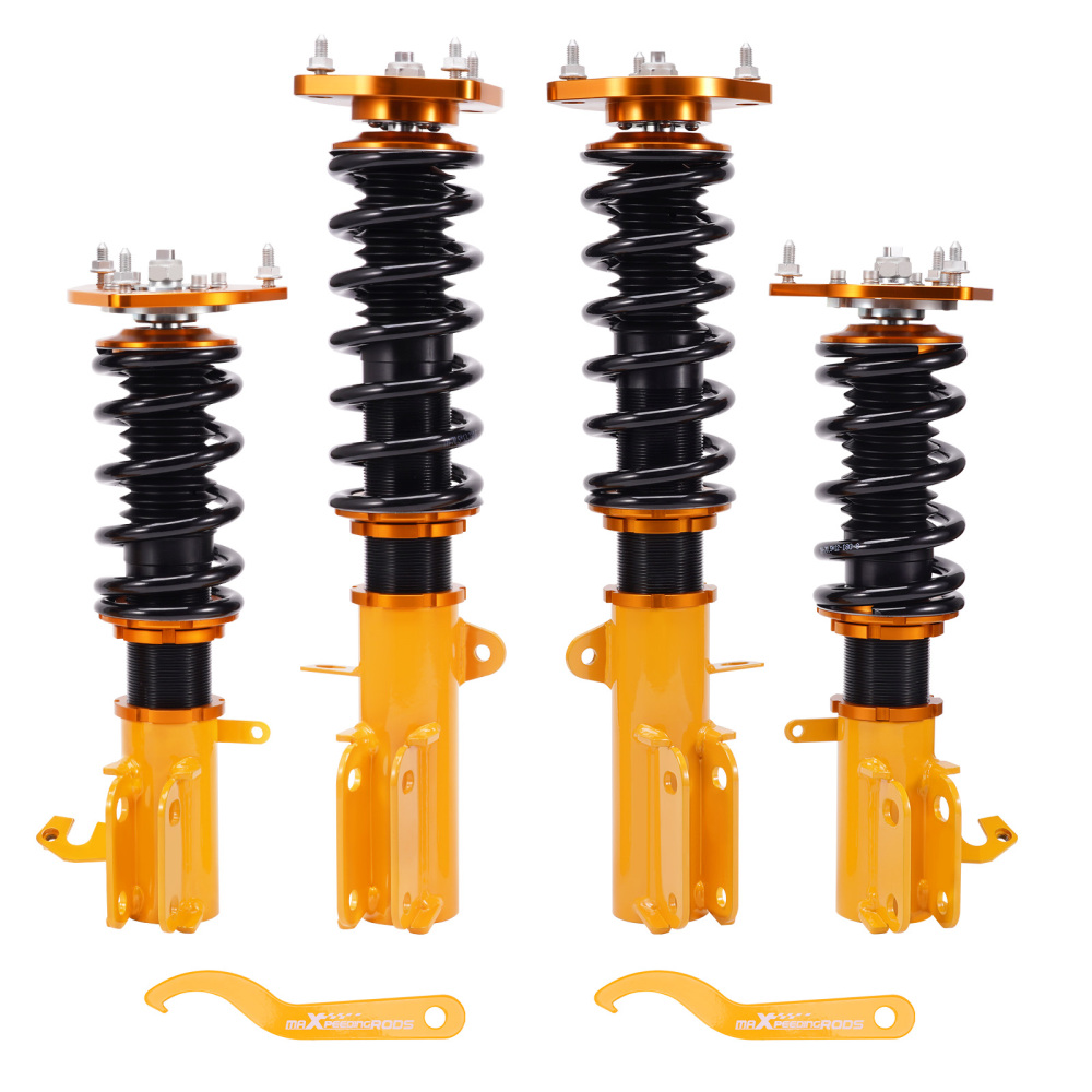 MaXpeedingrods Adjustable Coilovers Shocks Spring Kit compatible for Toyota Corolla 87-02