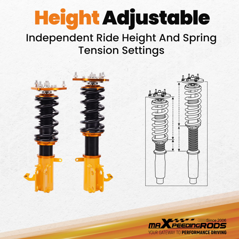 Altezza regolabile Ammortizzatori Sospensione Kit compatibile per Toyota Corolla E90 E10 E11 Lowering Kit
