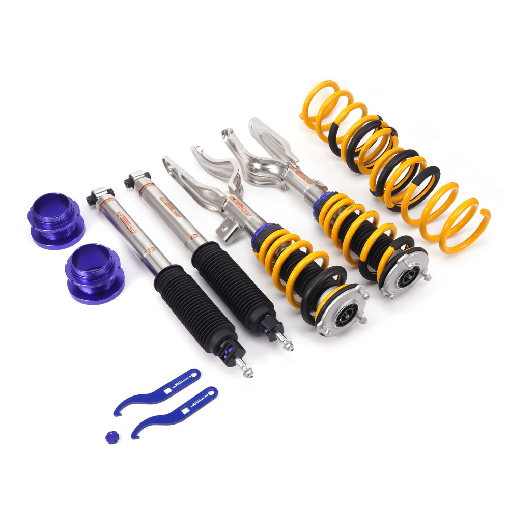 24 Way Damper Coilovers Strut Kit w/ EIBACH Springs compatible for Tesla model 3 2017+ AWD