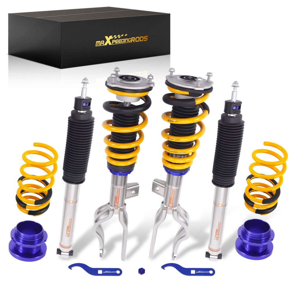 24 Way Damper Coilovers Strut Kit w/ EIBACH Springs compatible for Tesla model 3 2017+ AWD