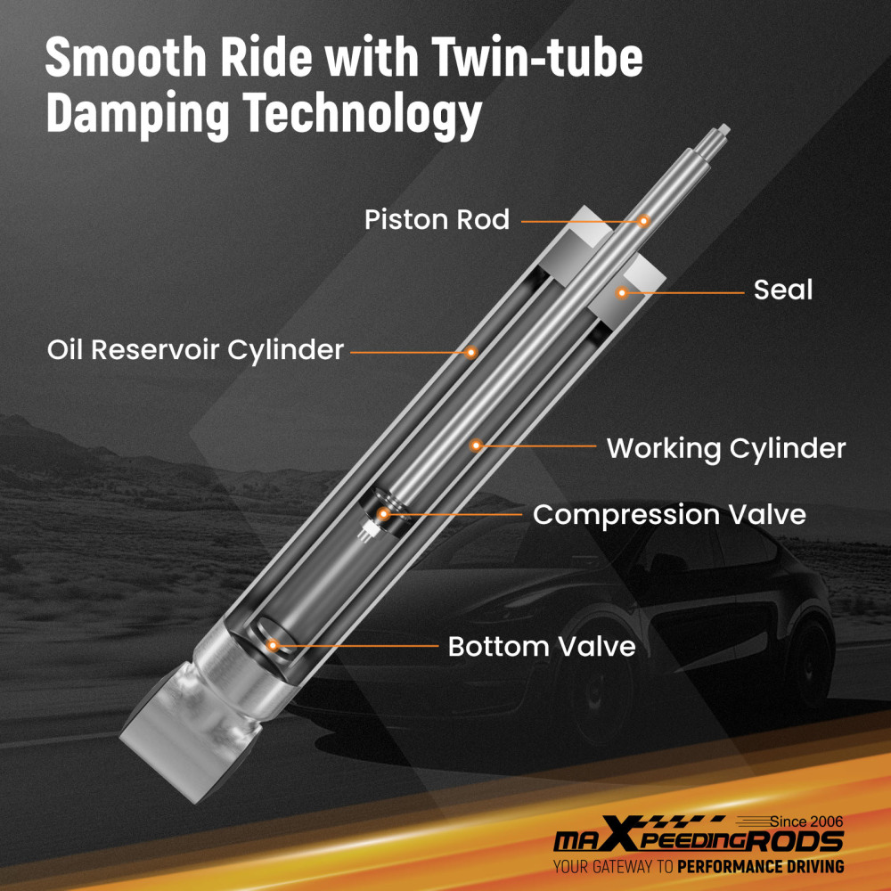 Comfort Coilovers Suspension KitEibach Springs compatible for Tesla model Y RWD 2020-25