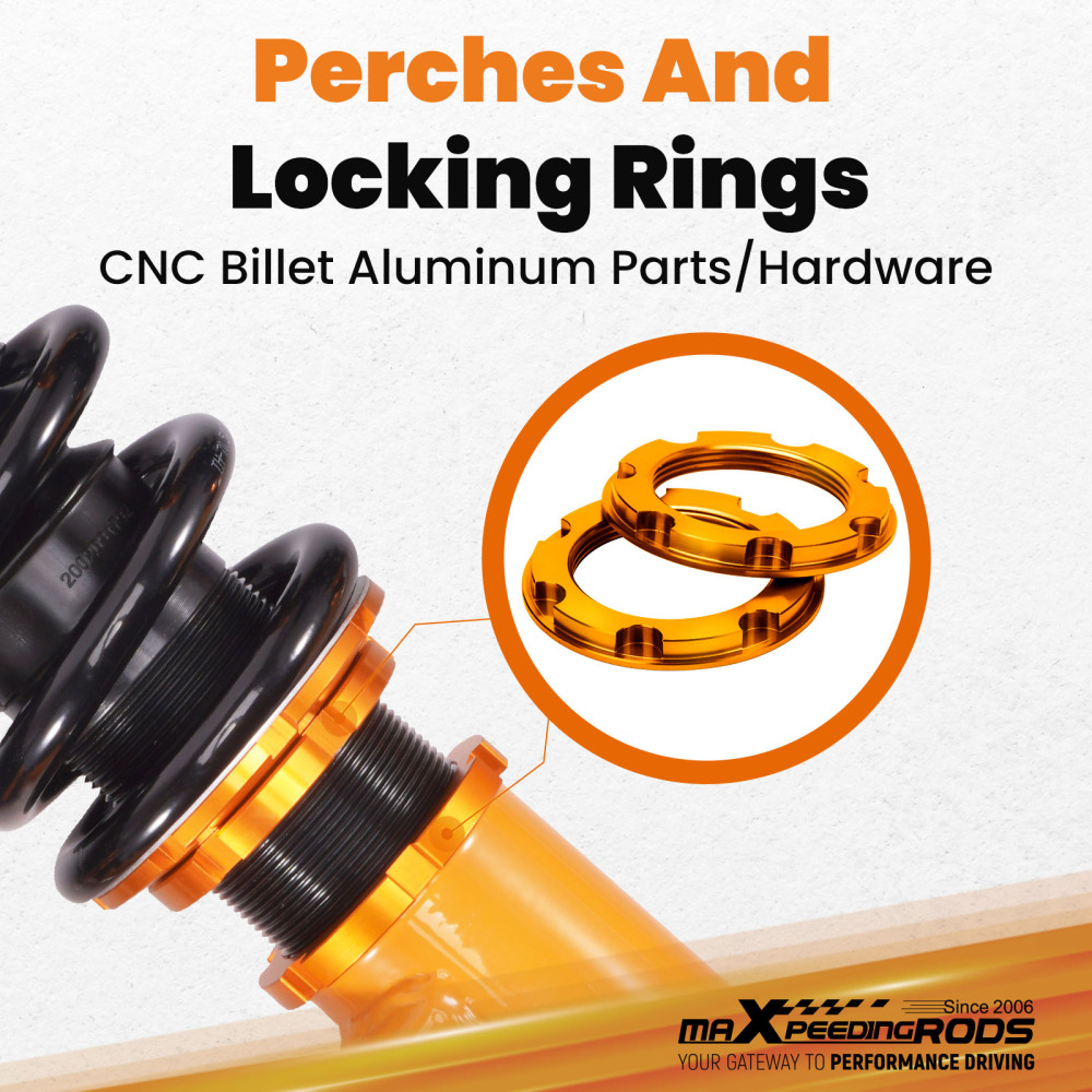 MaXpeedingrods Suspension Coilovers 24 Way Damping compatible for Honda Accord 2013-2017