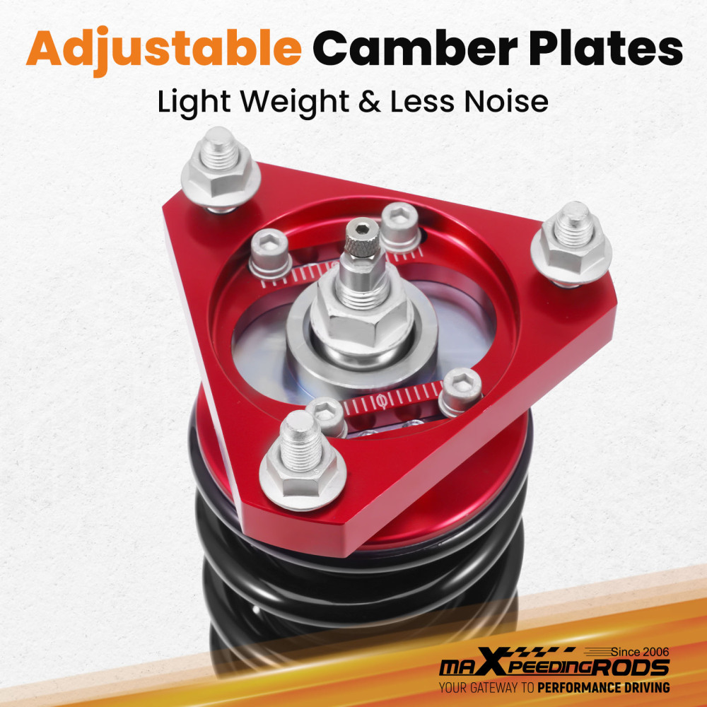 Coilovers 24 Level Adjustable Damper Lowering Kit compatible for Honda Civic 2012-2015