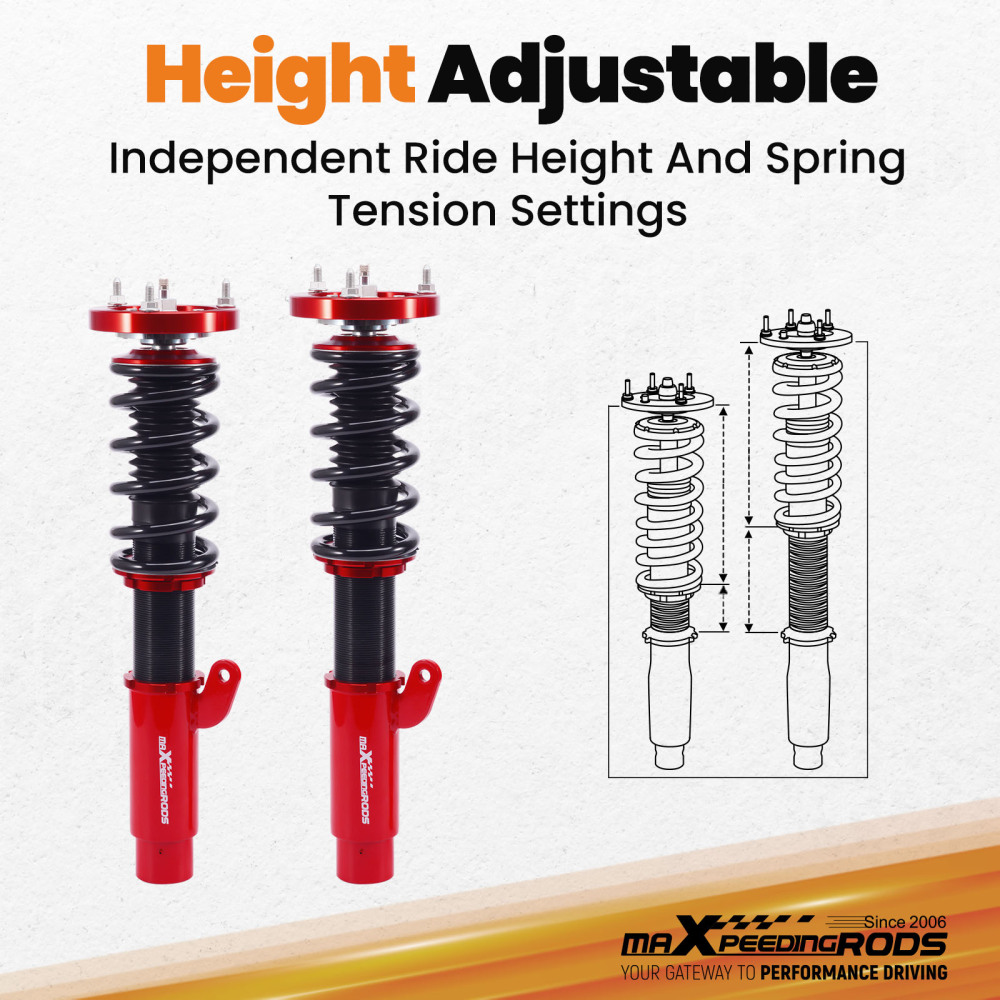 Coilovers Coilover Suspension Struts compatible for BMW E46 3 Series 328i 325i 320i 323i