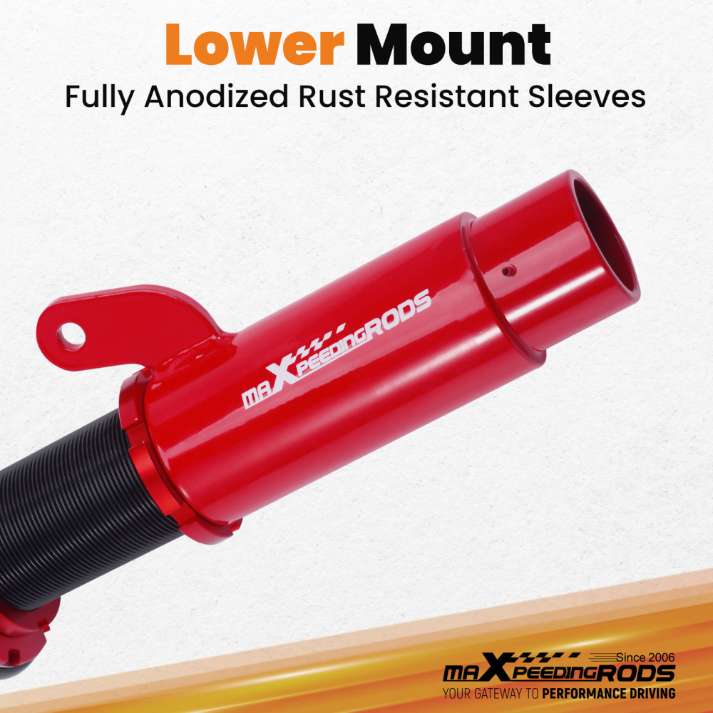 Kit ammortizzatori per auto Anteriore e Posteriore compatibile per BMW E46 98-05 Lowering Kit