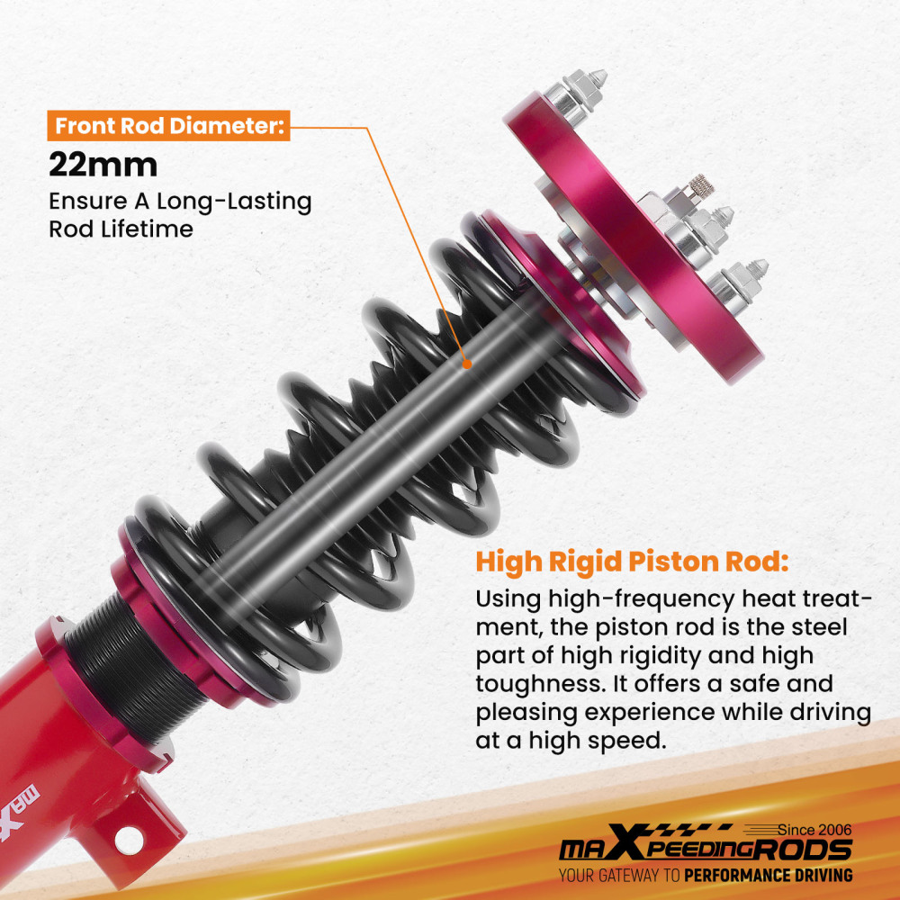 MaXpeedingrods 24 Way Damper Coilover Shocks compatible for BMW E92 E93 06-13 3 SERIES RWD