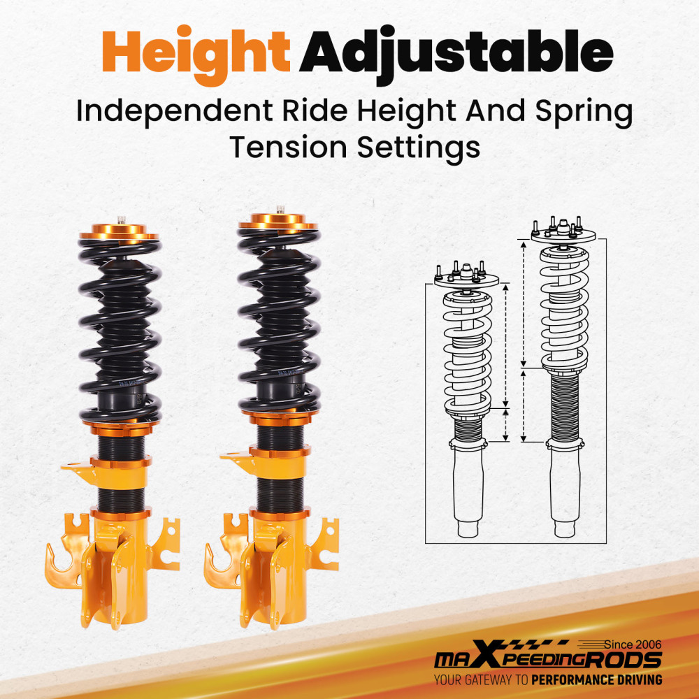Coilover Strut Shock Absorber compatible for Holden Commodore VX VY VT VZ Damper Adjustable
