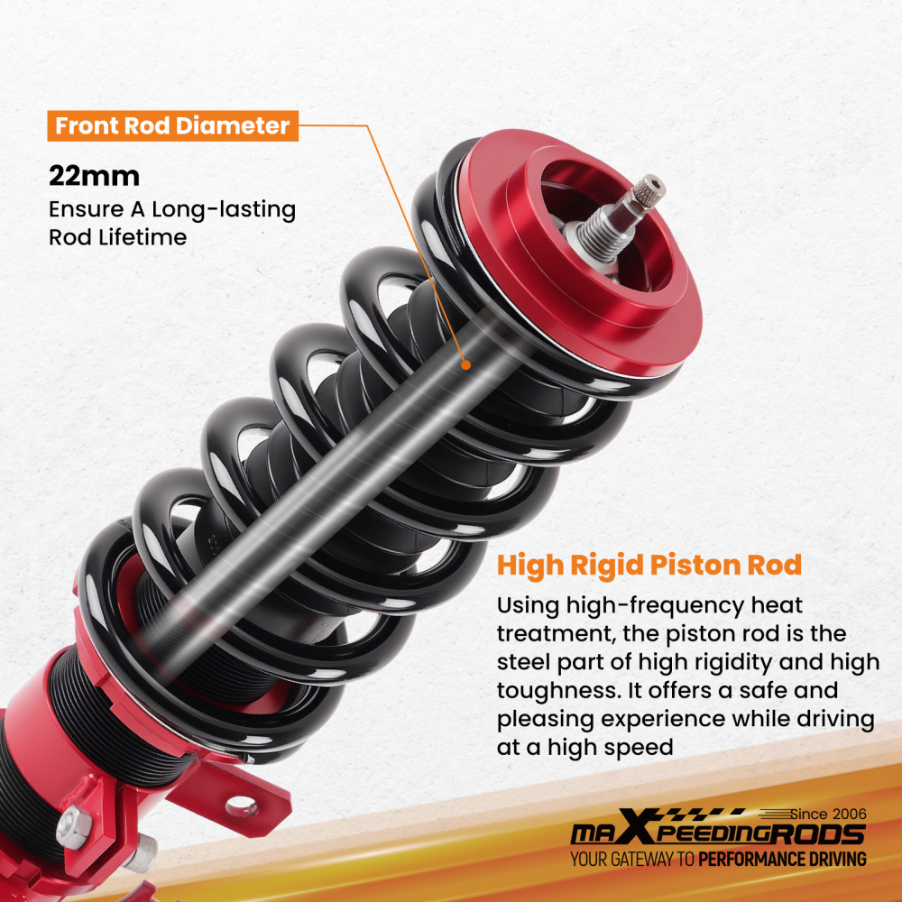 Coilovers Set compatible for Holden Commodore Ve Ute Sedan Wagon 24 Ways Adjustable Damper Lowering Kit