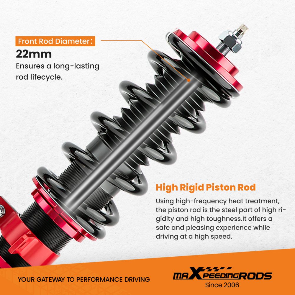 Coilovers Set compatible for Holden Commodore Ve Ute Sedan Wagon 24 Ways Adjustable Damper Lowering Kit