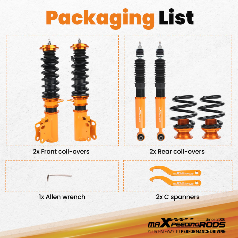 Adjustable Damper Coilover compatible for Holden Commodore VR VS Sedan 1993-1997