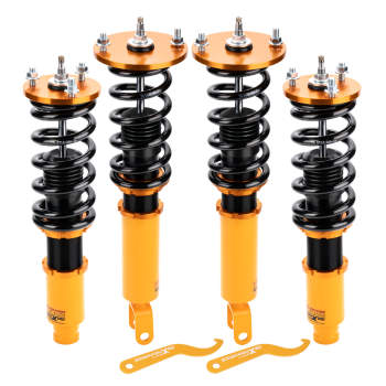 Compatible for Honda Accord Coilover Suspension Kits 1994-1997 Shocks Struts 24 Step Adjustable Damper Lowering Kit