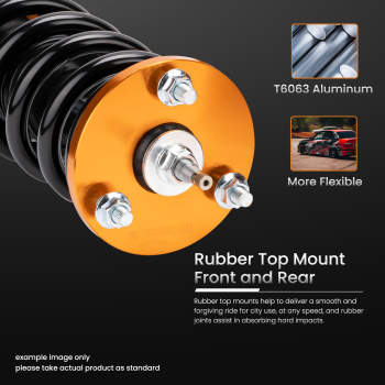 Compatible for Honda Accord Coilover Suspension Kits 1994-1997 Shocks Struts 24 Step Adjustable Damper Lowering Kit