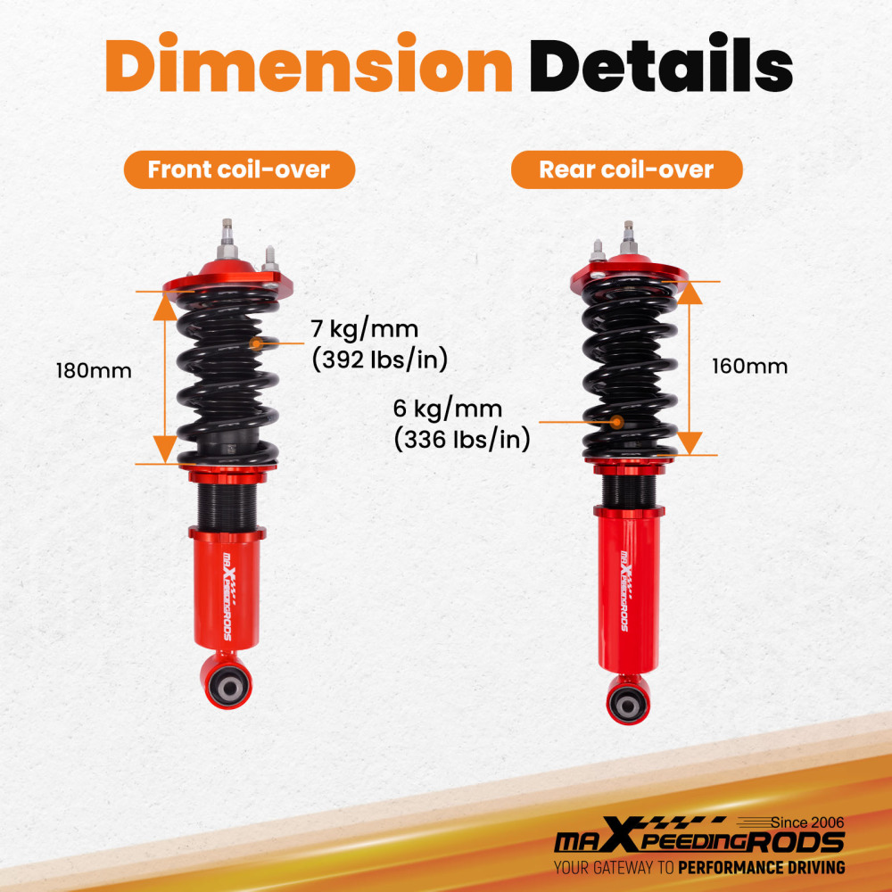 Coilover Spring Shock Assembly Kit compatible for Mazda Miata MX-5 MX5 NA 1.6L1.8L 89-98