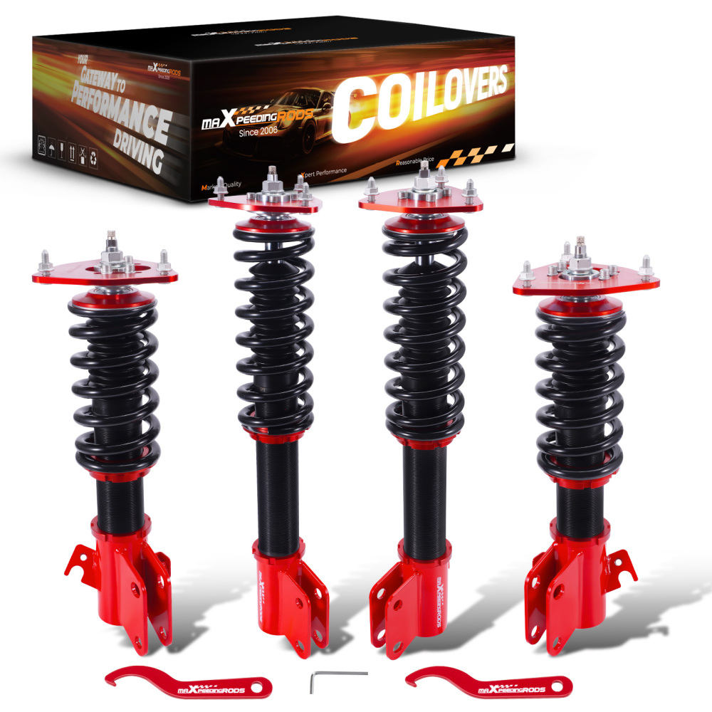 24 Ways Adj. Coilover Suspension Strut compatible for Subaru Impreza WRX GDA GDB EJ207 EJ25