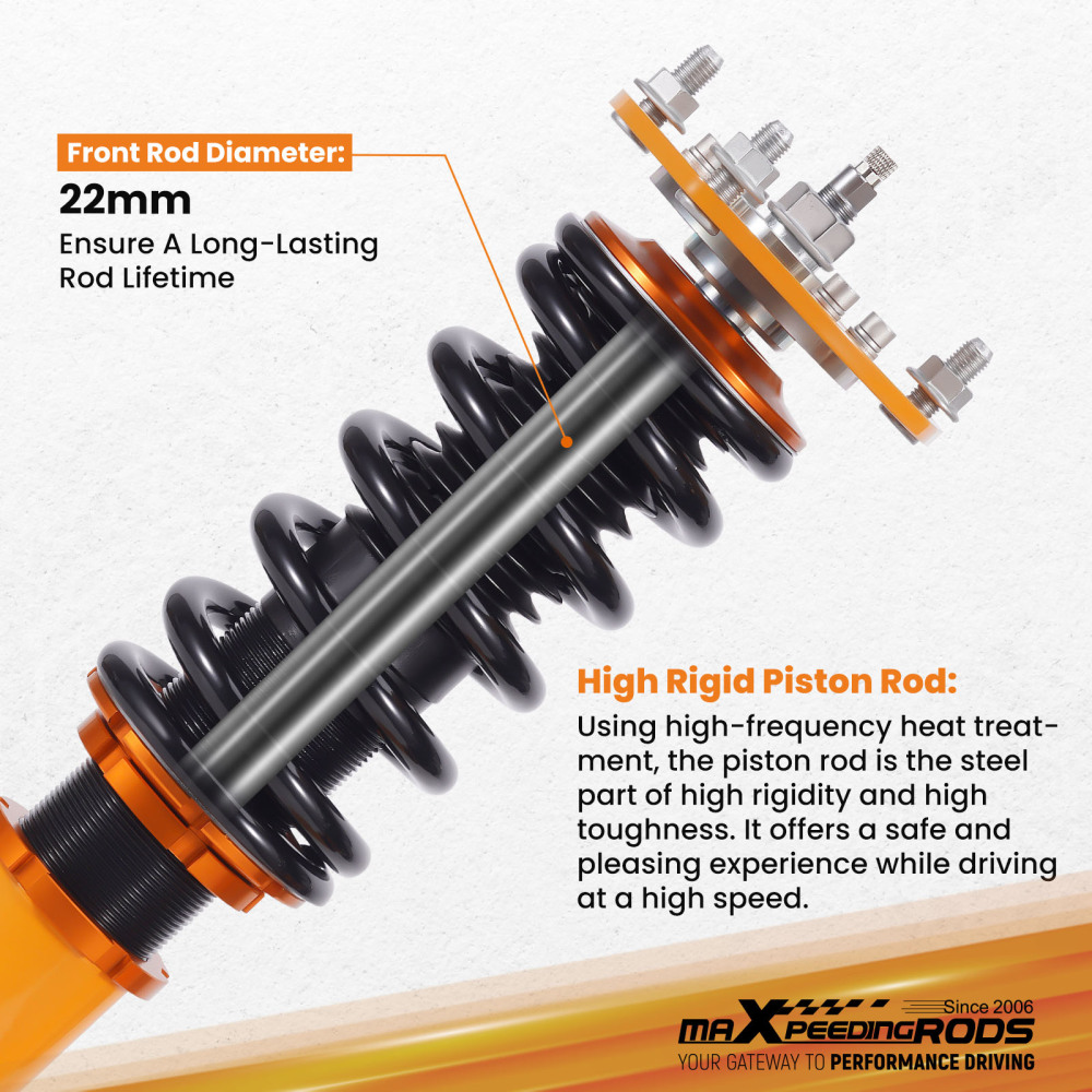 Kit Assetto Regolabile Molle Ammortizzatori compatibile per Hyundai Veloster FS 2013-2015