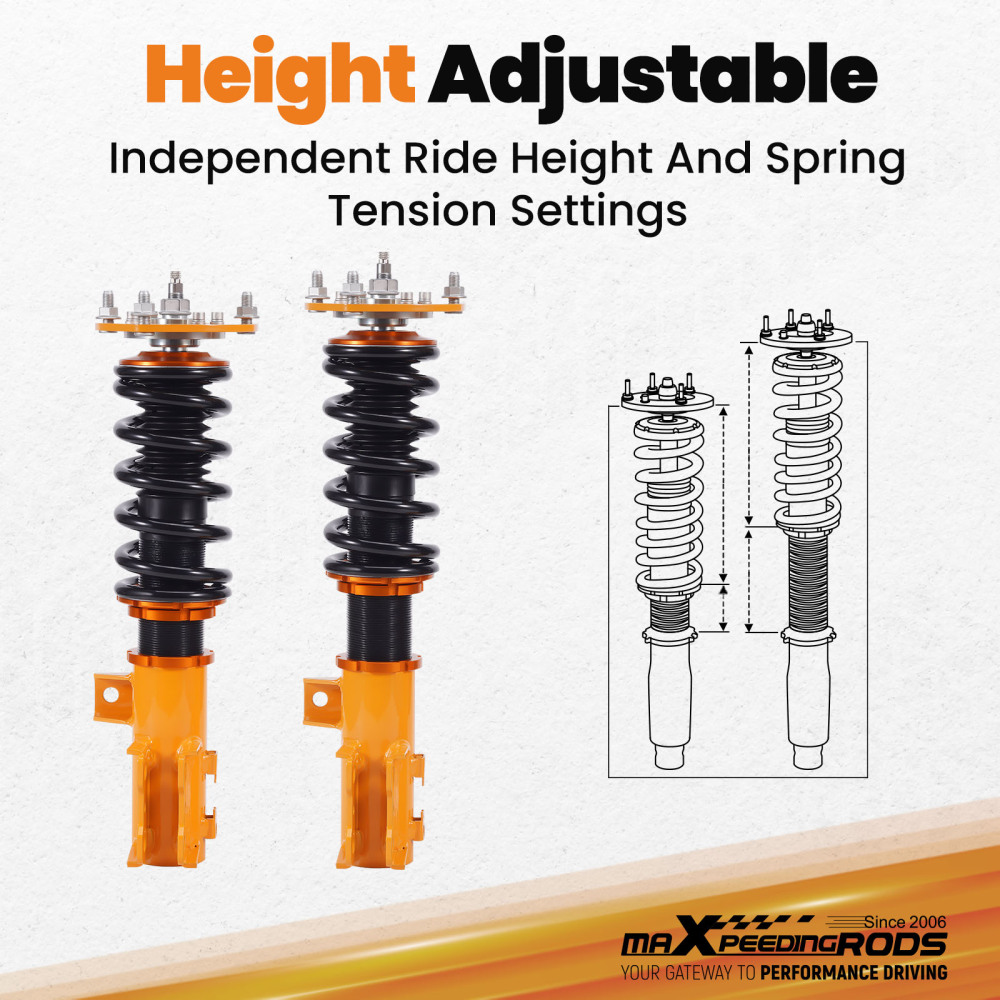 Kit Assetto Regolabile Molle Ammortizzatori compatibile per Hyundai Veloster FS 2013-2015