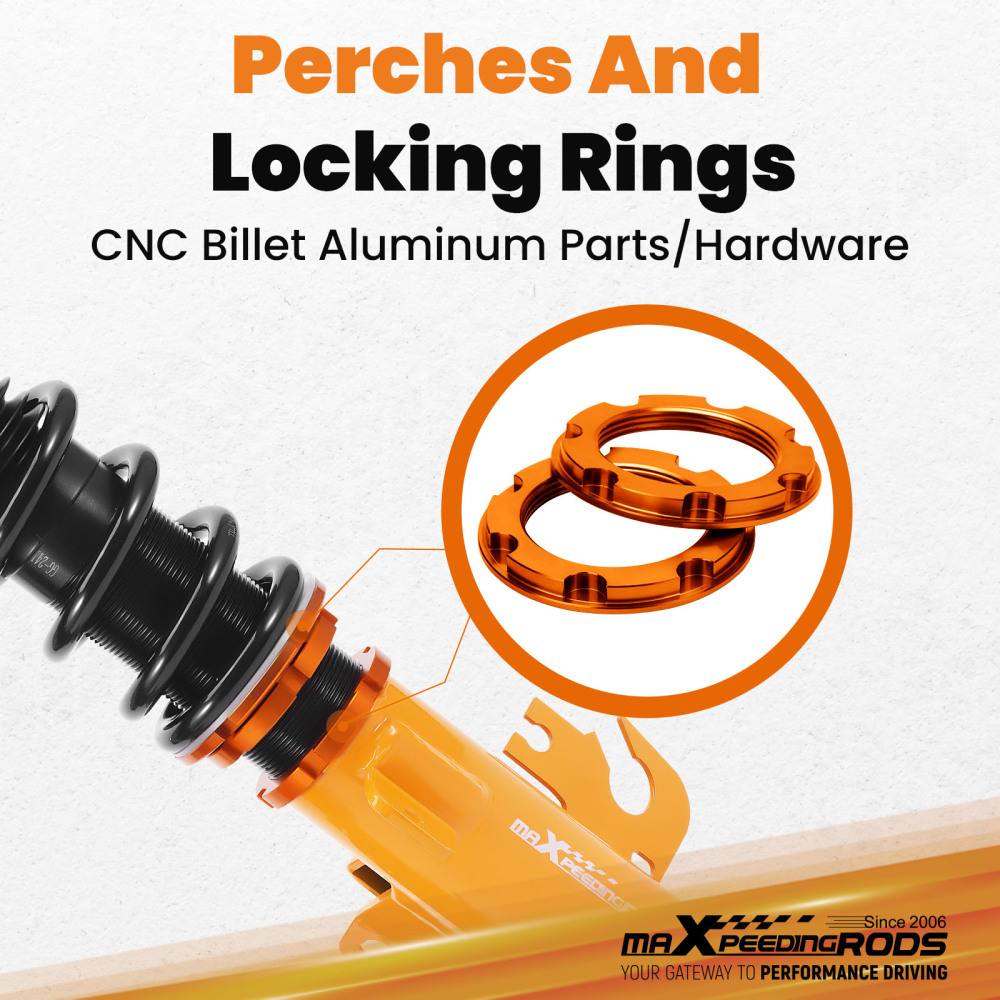 24 Level Adjustable Suspension Coilover Kit compatible for Holden Commodore VF Sedan 13-17